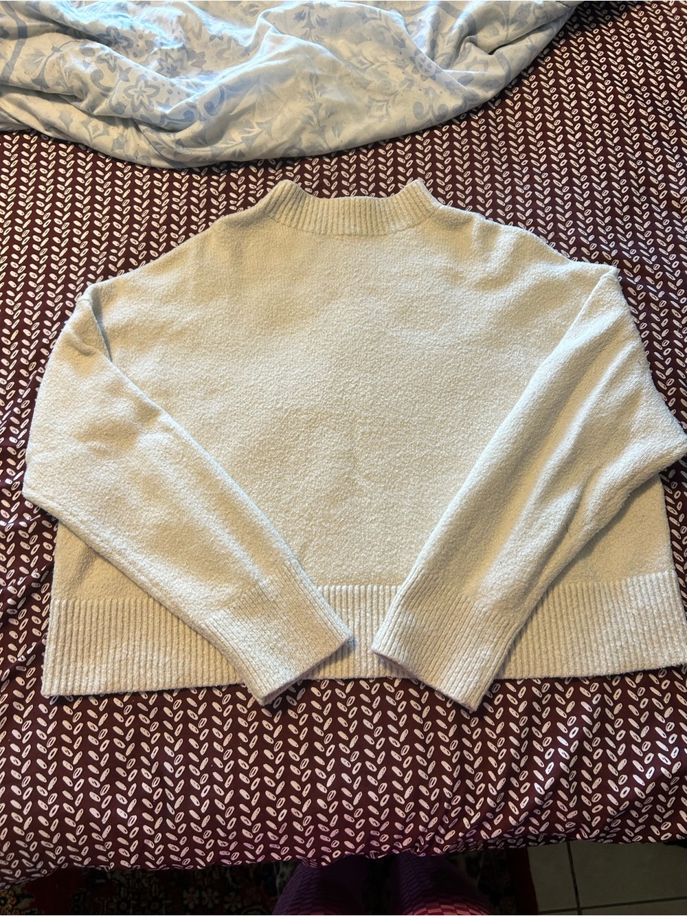 lululemon athletica Cream Mock Turtleneck Sweater